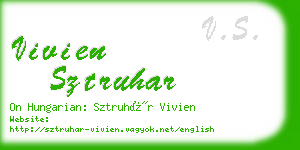 vivien sztruhar business card